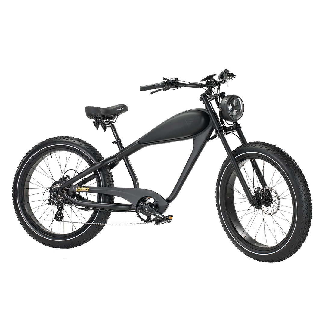 Revibikes cheetah vintage cafe racer wicked thunb electric choopper bike ruffian retro style bicycle chopper motocycle beach cruiser motorized
