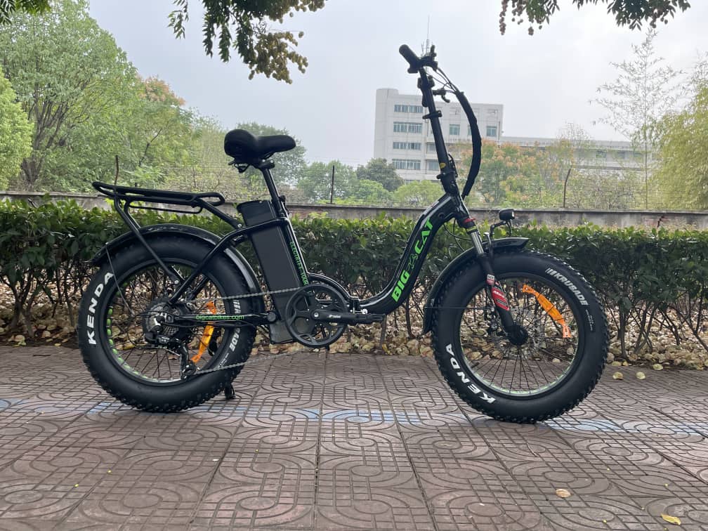 Big Cat 2025 Mini Long Beach Cruiser XXL 1000W (Fat Tire) Premium Electric Bike