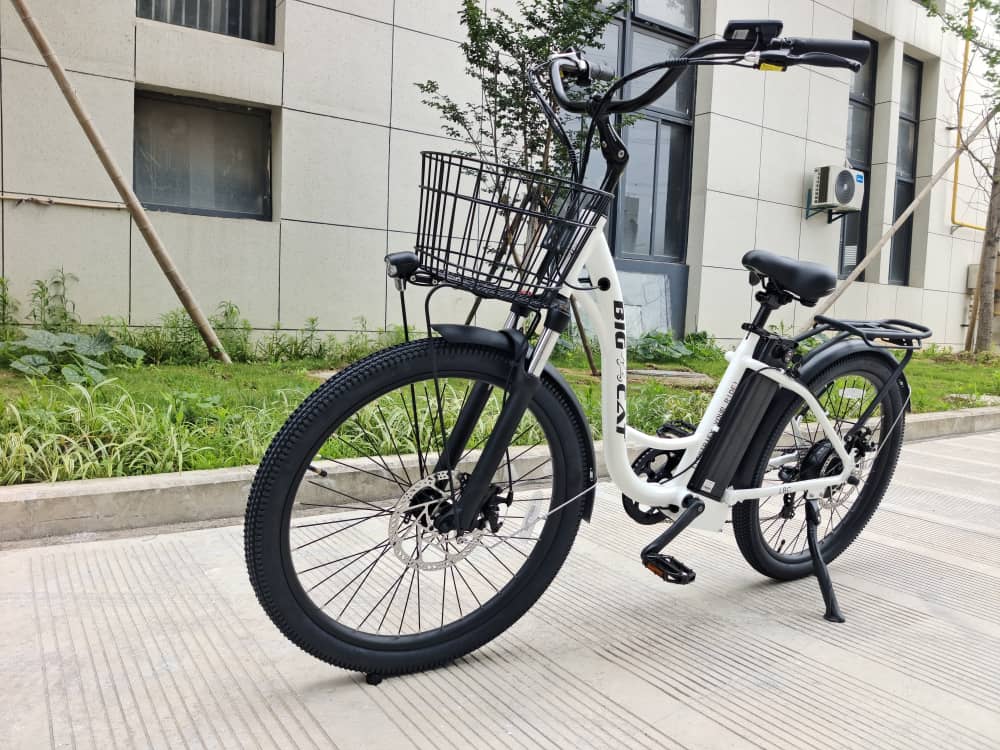 BIG CAT® 2025 Long Beach Cruiser 500watt Step-Thru (thin tire) Road Bike & Road Cruiser