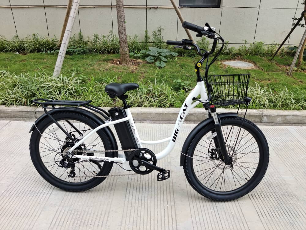 BIG CAT® 2025 Long Beach Cruiser 500watt Step-Thru (thin tire) Road Bike & Road Cruiser