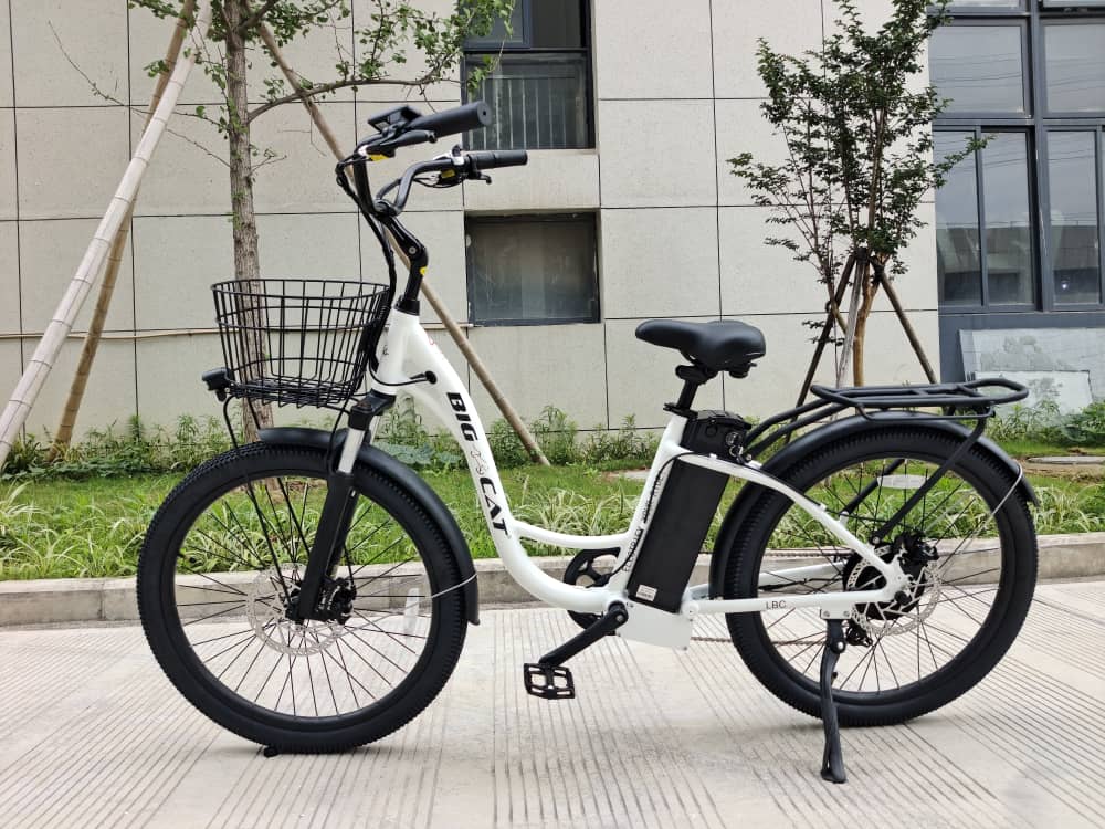 BIG CAT® 2025 Long Beach Cruiser 500watt Step-Thru (thin tire) Road Bike & Road Cruiser