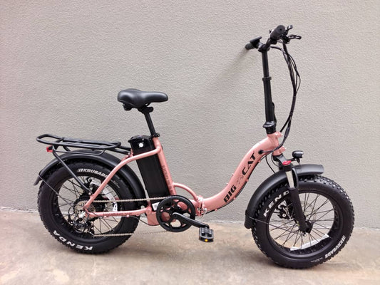 Big Cat 2025 Mini Long Beach Cruiser XXL 1000W (Fat Tire) Premium Electric Bike