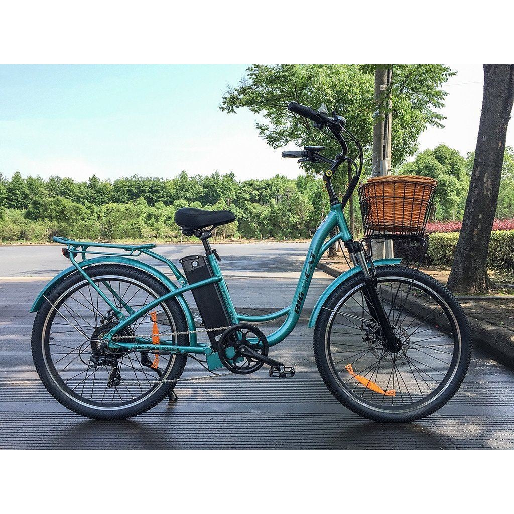 2018 Big Cat® Long Beach Cruiser 500 Electric Bike - - Big Cat Electric Bikes