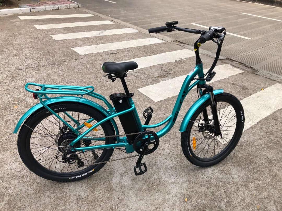 BIG CAT® 2025 Long Beach Cruiser 500watt Step-Thru (thin tire) Road Bike & Road Cruiser