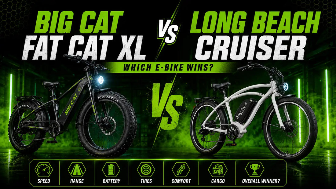 Big Cat Fat Cat XL vs Long Beach Cruiser: Which E-Bike Wins?