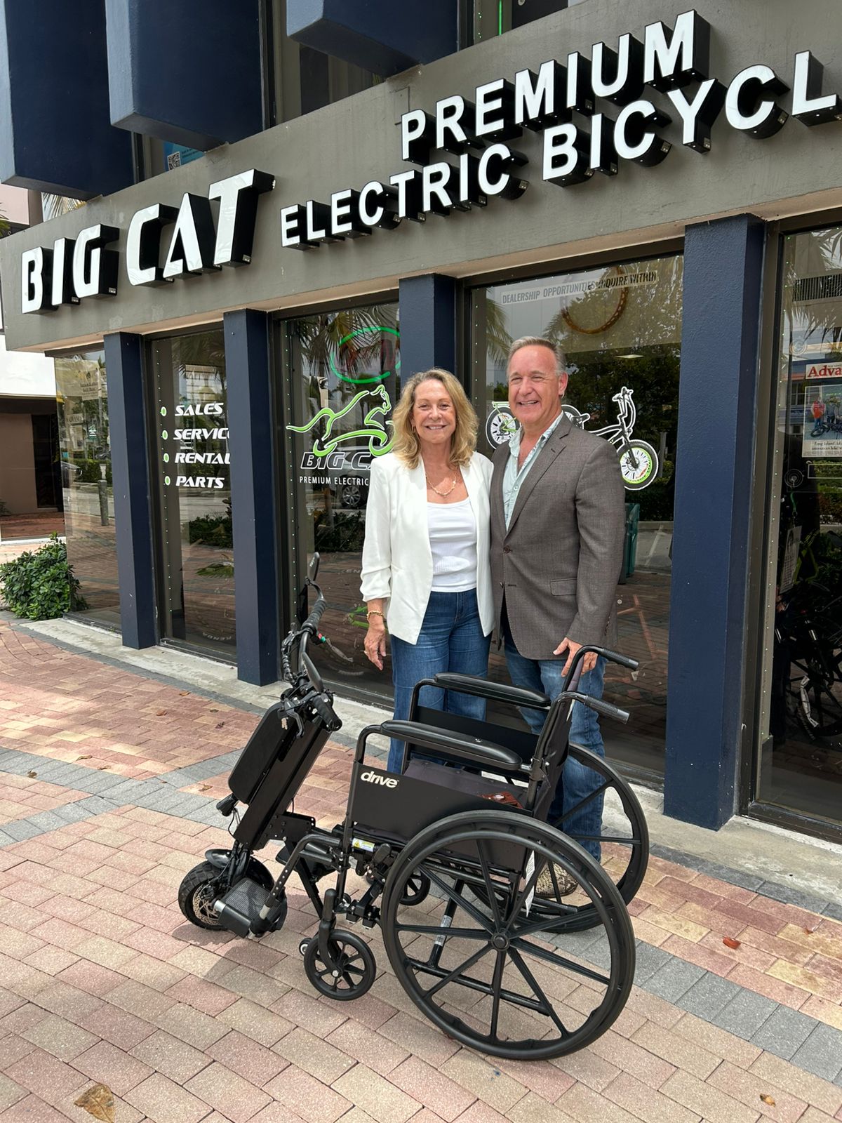 Big Cat Click and Go Mobility wheelchair attachment