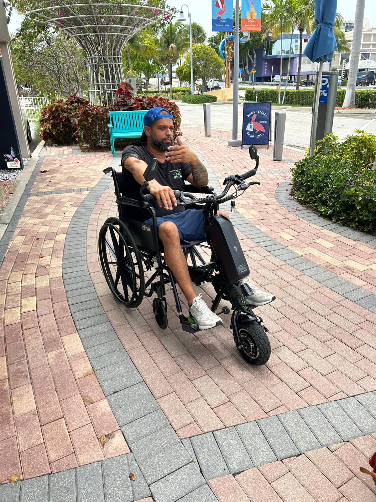 Big Cat Click and Go Mobility wheelchair attachment