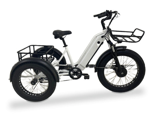 Big Cat Electric Trike Cruiser on a white background