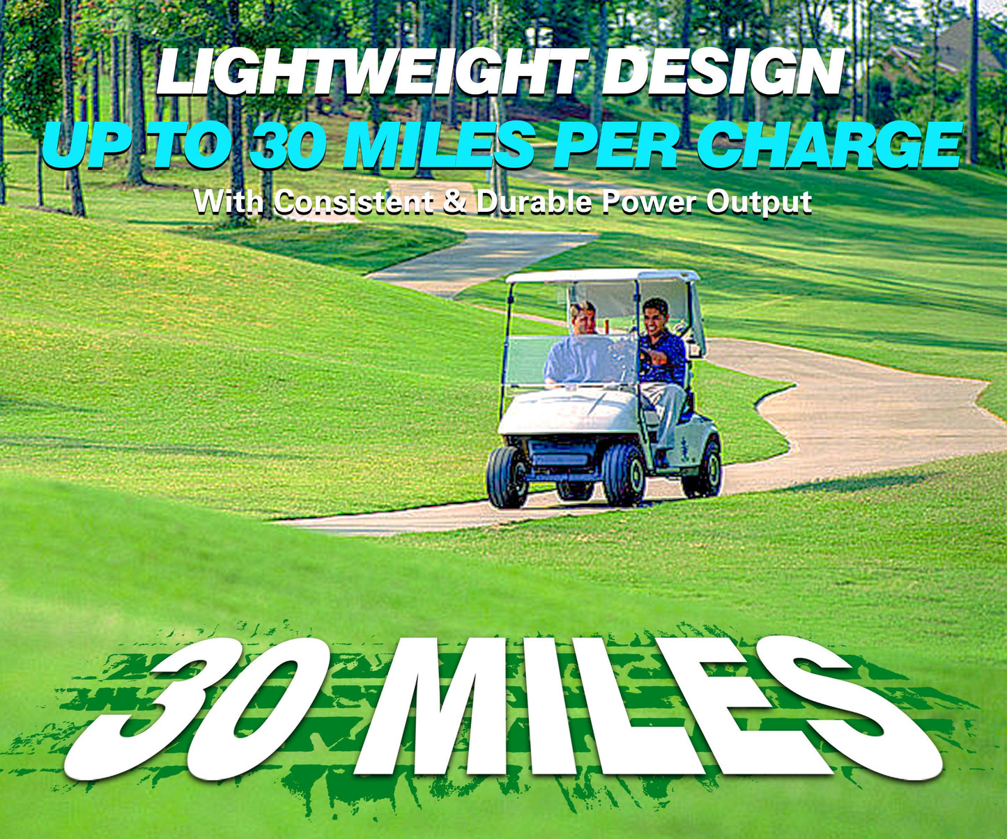 Clouds Power 48V (51.2V) 65Ah LiFePO4 Lithium Golf Cart Battery