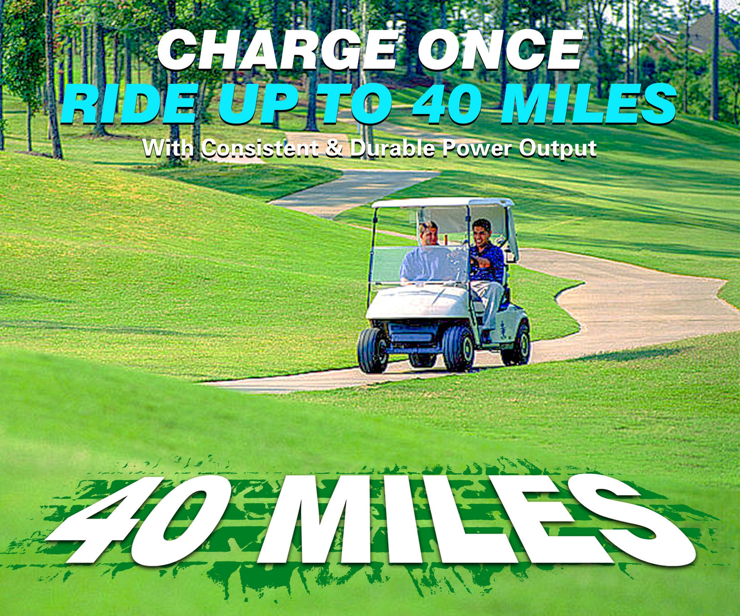 Clouds Power 36V (38.4V) 105Ah LiFePO4 Lithium Golf Cart Battery