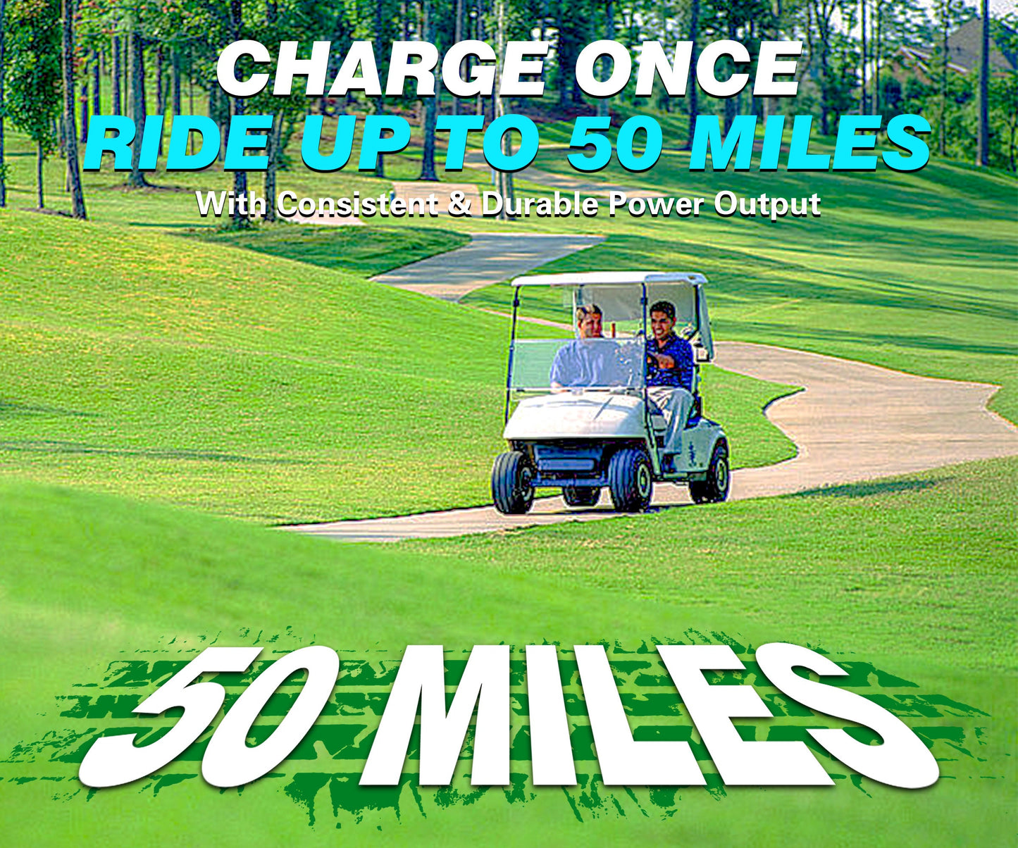 Clouds Power 48V (51.2V) 105Ah LiFePO4 Lithium Golf Cart Battery