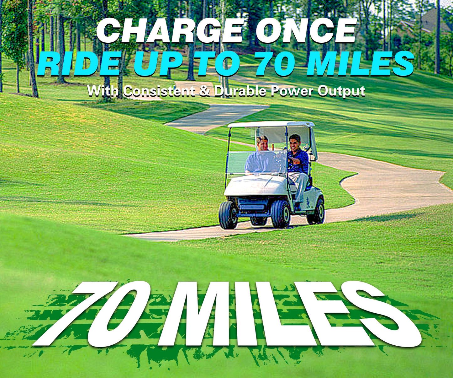 Clouds Power 48V (51.2V) 150Ah LiFePO4 Lithium Golf Cart Battery