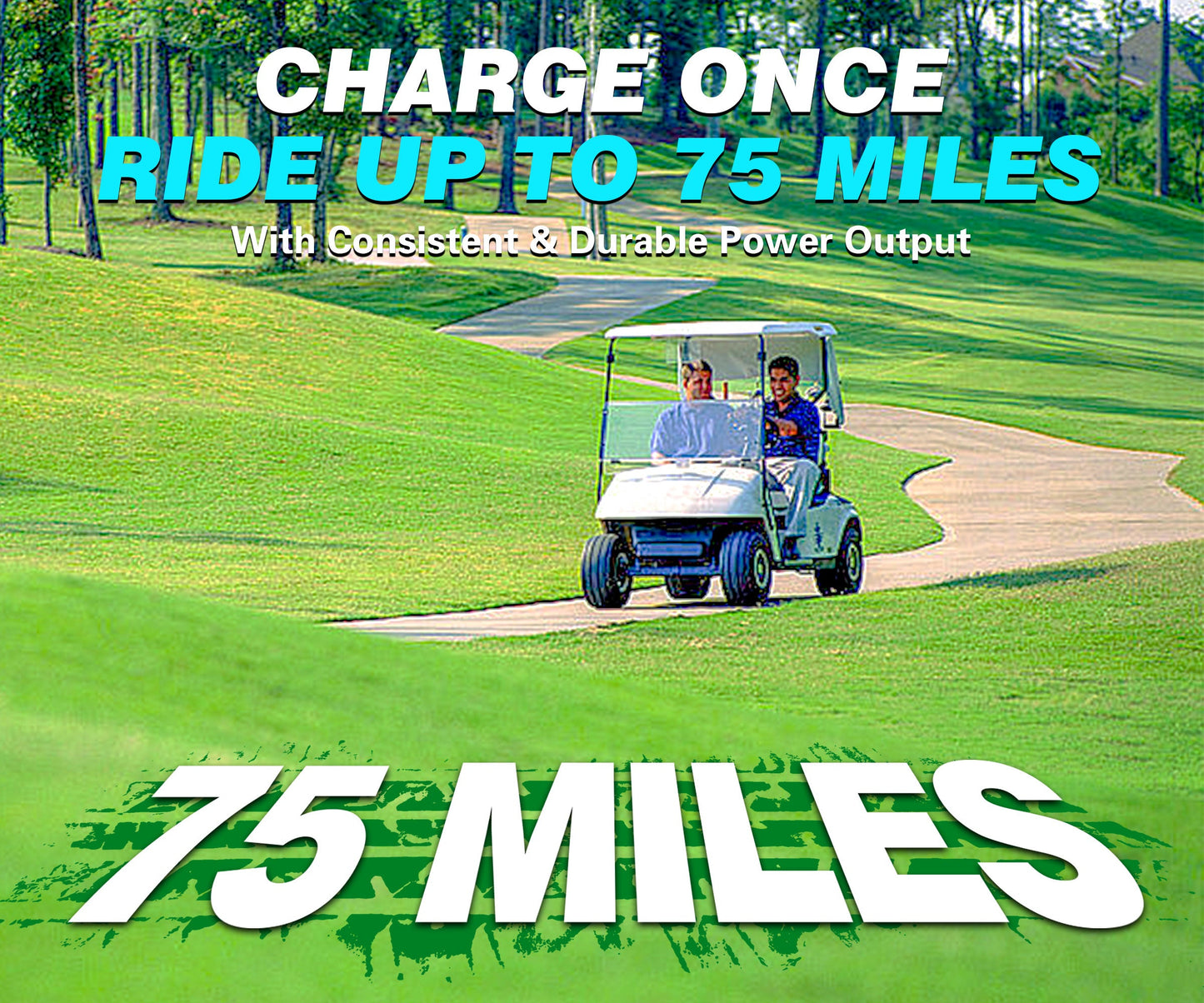 Clouds Power 72V (73.6V) 105Ah LiFePO4 Lithium Golf Cart Battery