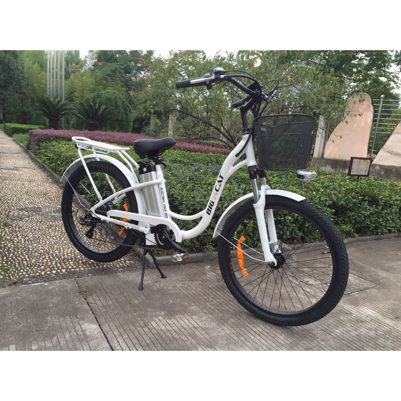 2018 Big Cat® Long Beach Cruiser 500 Electric Bike - - Big Cat Electric Bikes