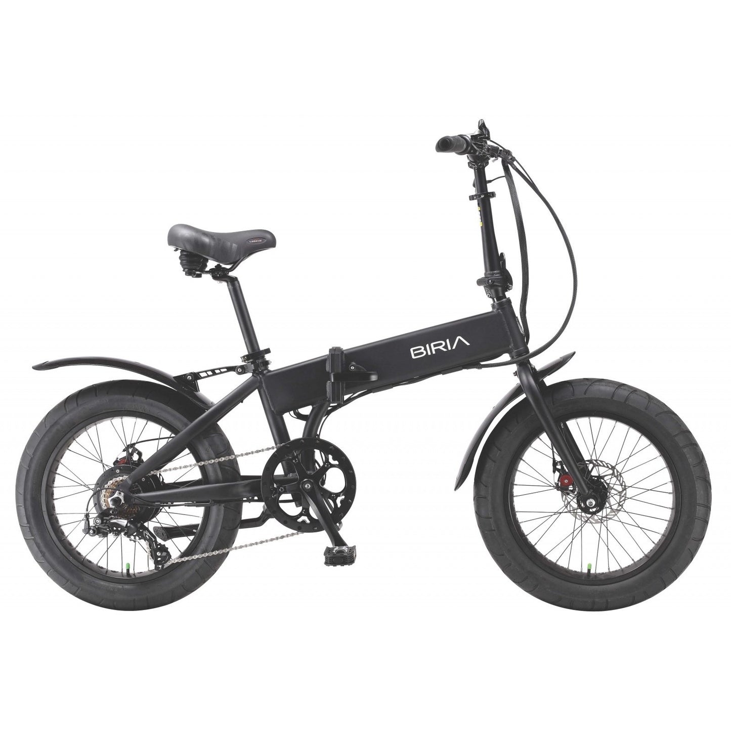 biria electric folding bike black