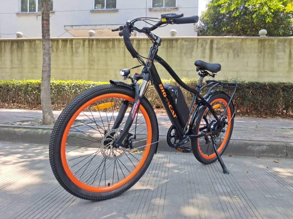 BIG CAT® Wild Cat 500- (Electric Mountain Bike)- (Hybrid Road Bike) Electric Bike